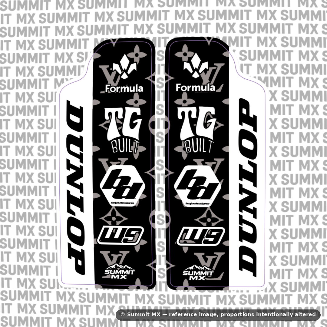 LV Decal for Sirris F43 Fork Guards