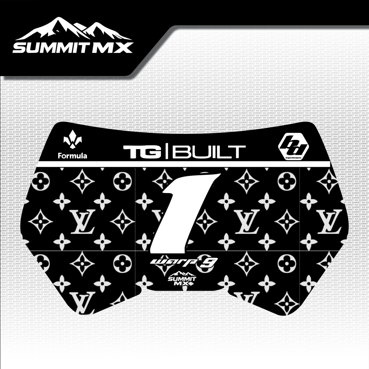 LV Decal for Storm Bee Number Plate