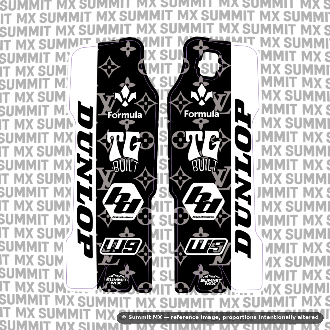 LV Decal for Surron LBX/KKE (2024 and older) Fork Guards