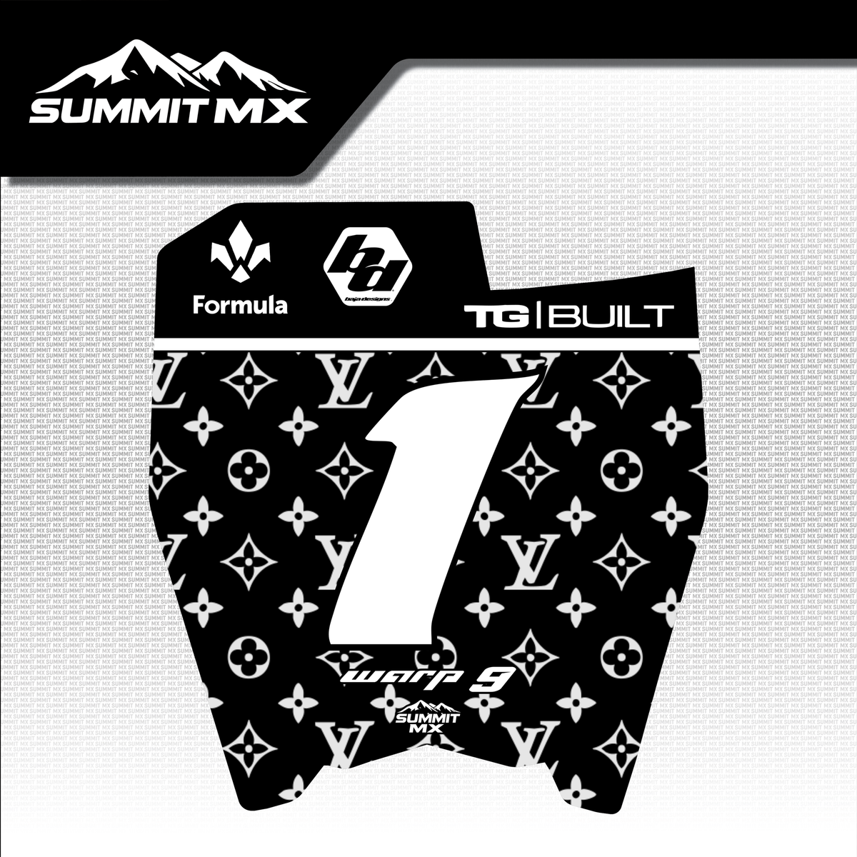 LV Decal for Talaria Komodo Number Plate