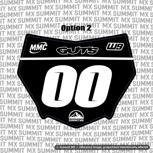 Motocutz number plate decal option 2 — Summit MX