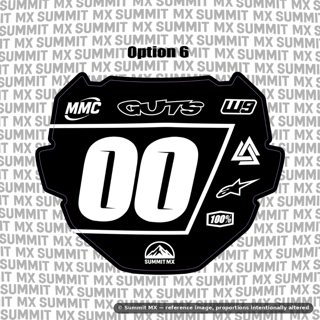 ODI number plate decal option 6 — Summit MX