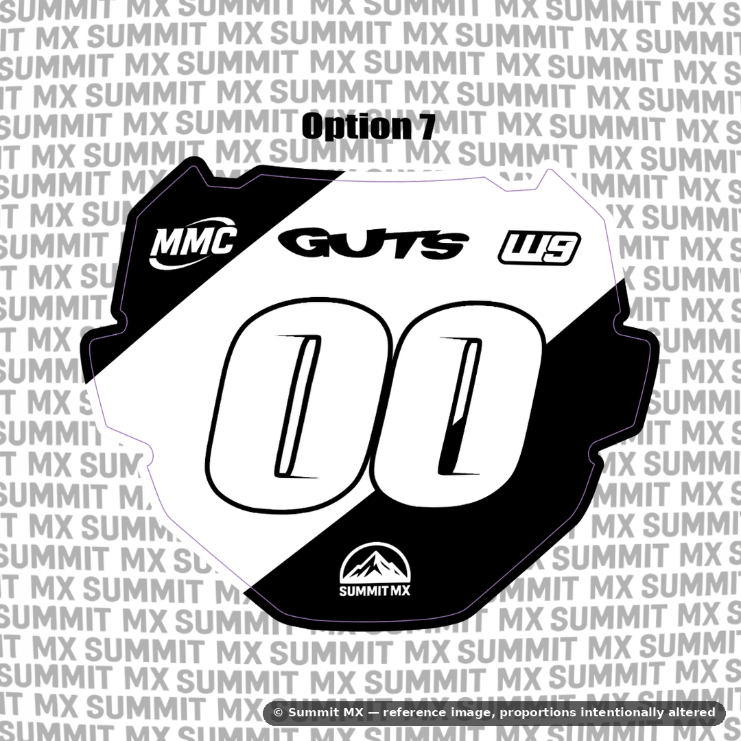 ODI number plate decal option 7 — Summit MX