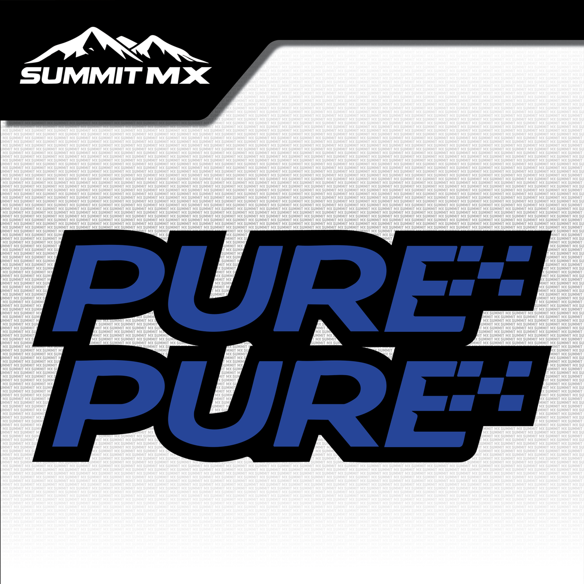 Pure fork tube decal in navy blue colorway — Summit MX