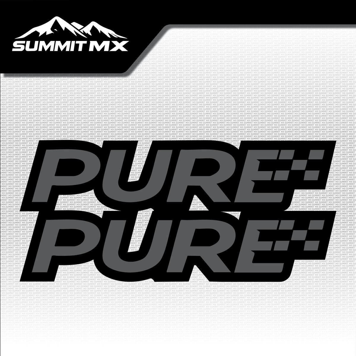 Pure fork tube decal in charcoal colorway — Summit MX