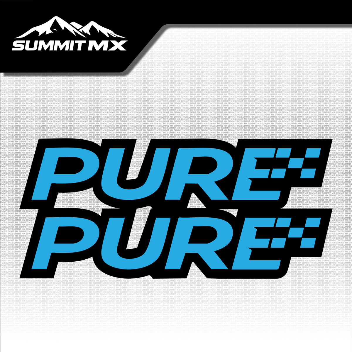 Pure fork tube decal in light blue colorway — Summit MX