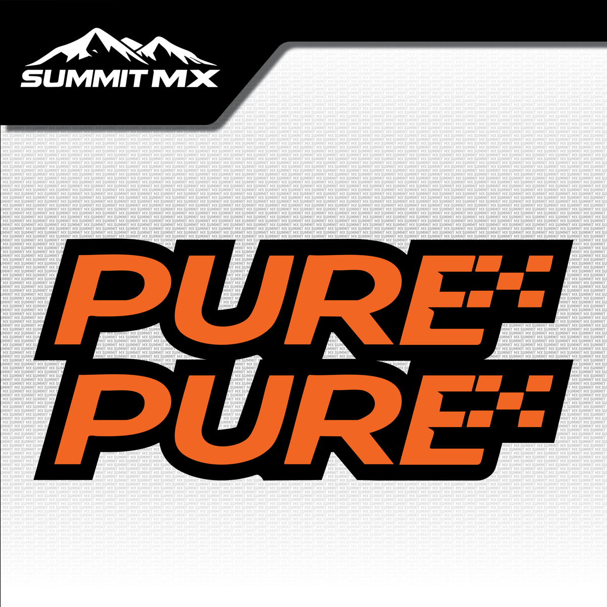 Pure fork tube decal in orange colorway — Summit MX