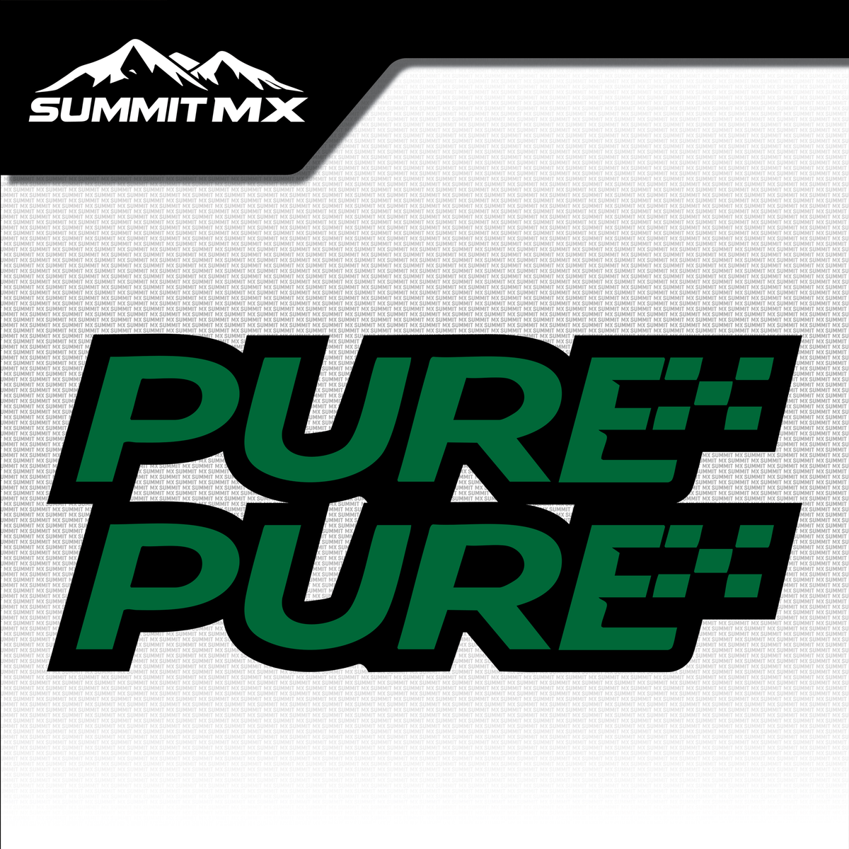 Pure fork tube decal in green colorway — Summit MX