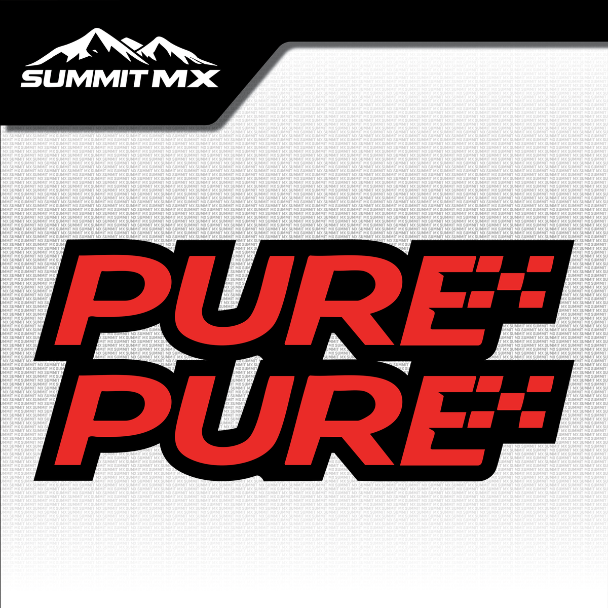 Pure fork tube decal in red colorway — Summit MX