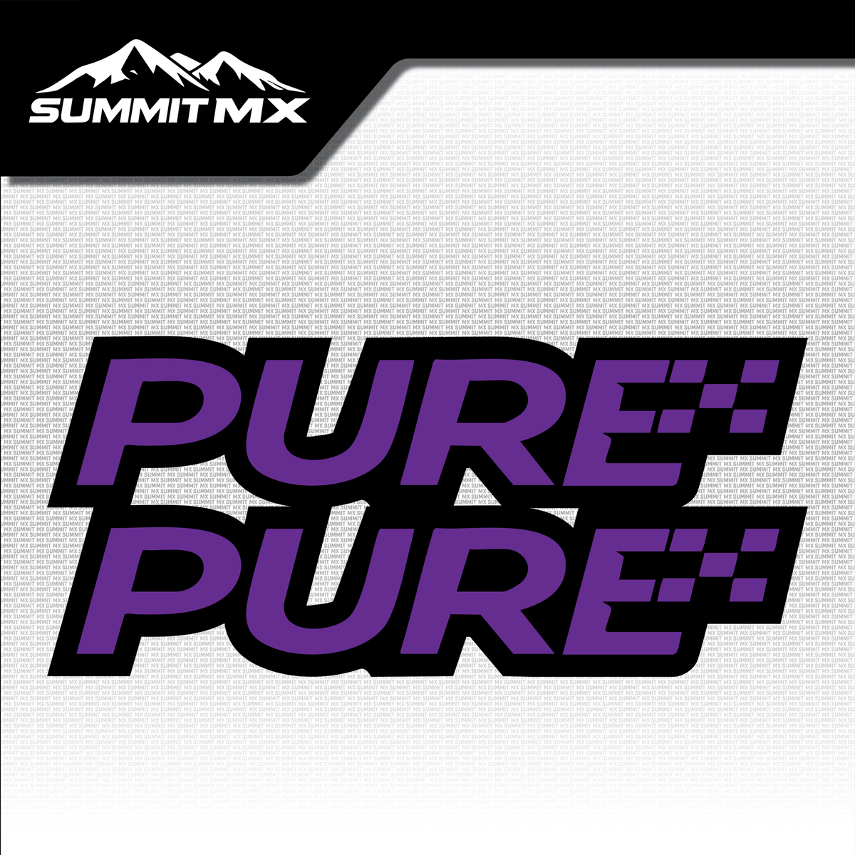 Pure fork tube decal in purple colorway — Summit MX