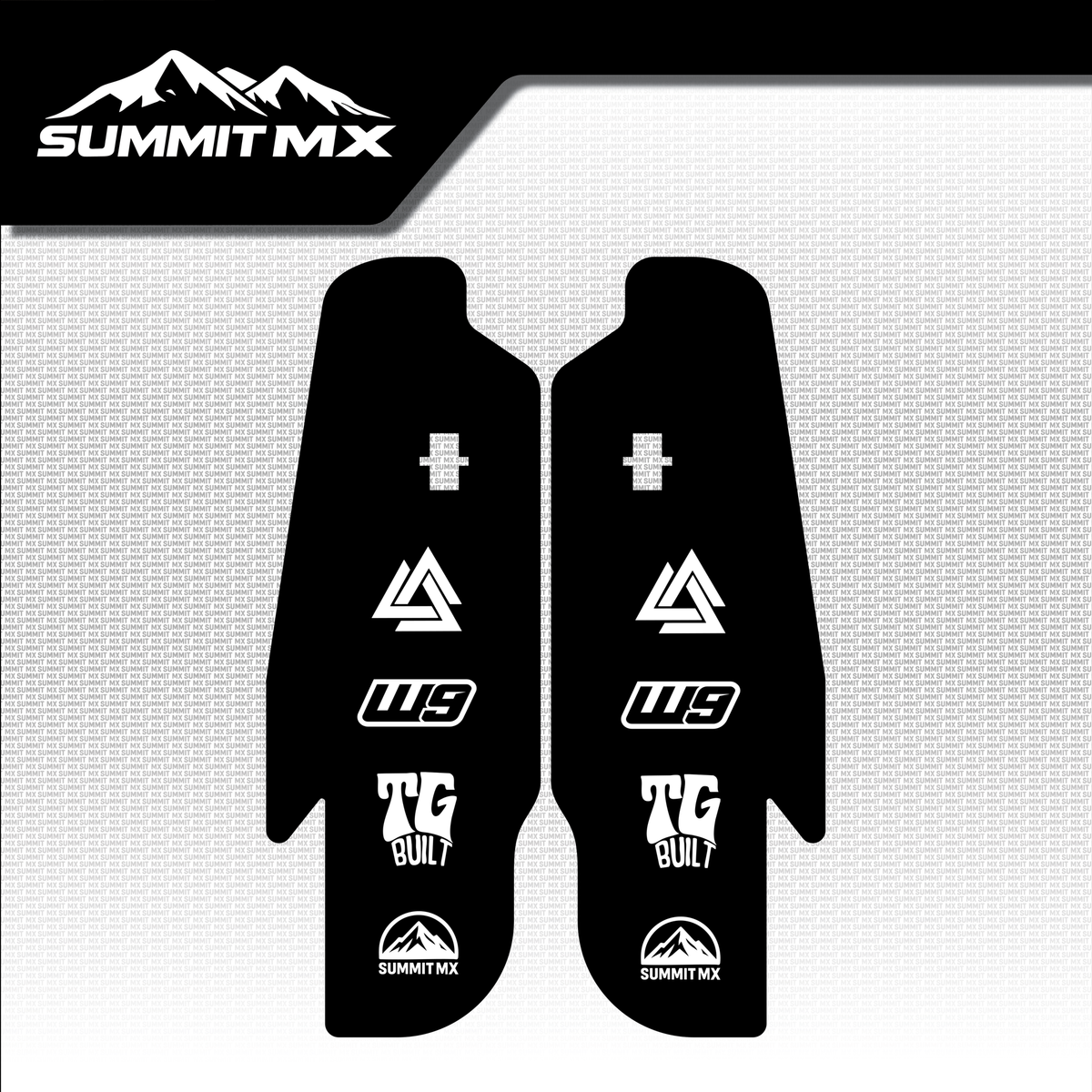 RFloXa/Fastace Gravitee fork guard decal option 2 design — Summit MX