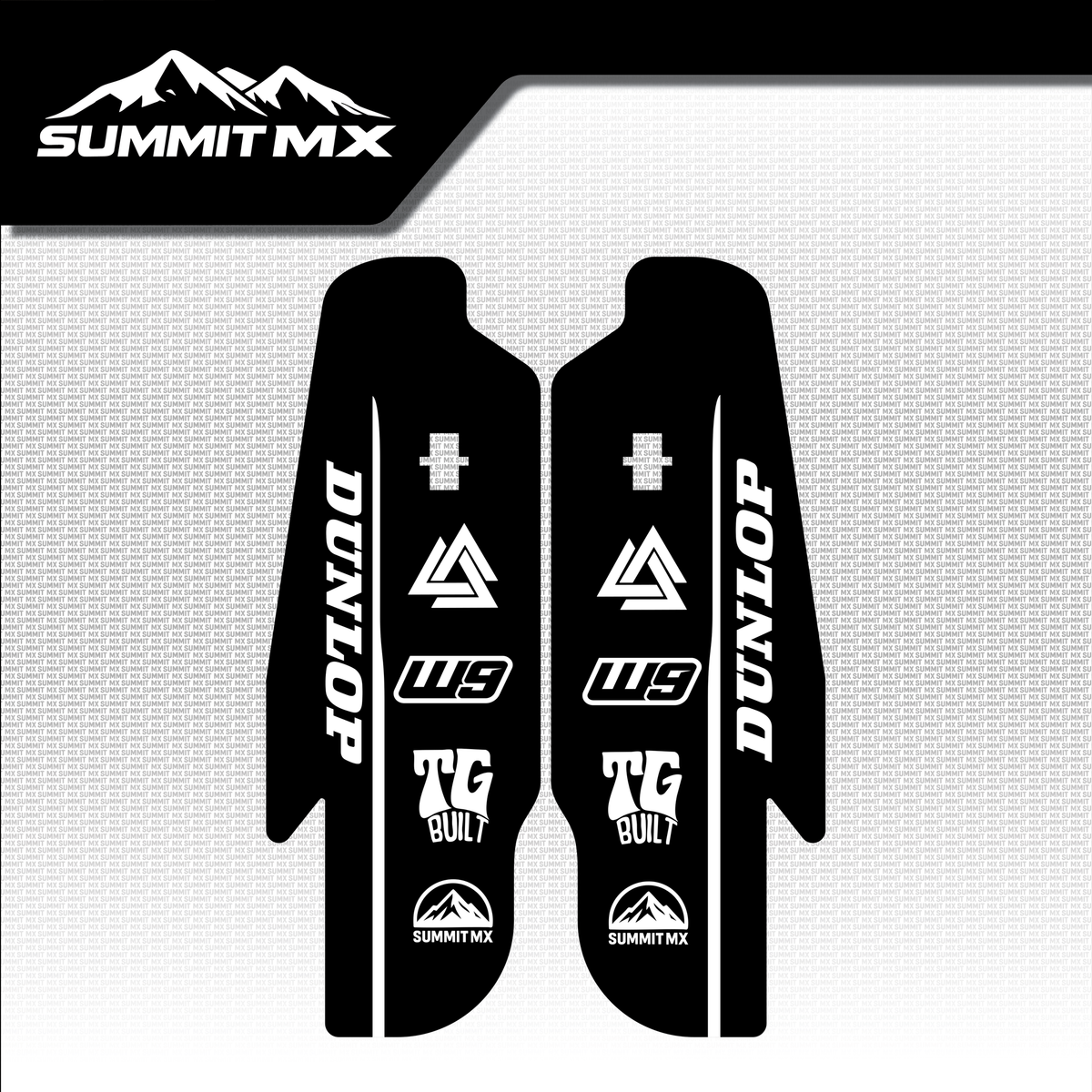 RFloXa/Fastace Gravitee fork guard decal option 3 design — Summit MX