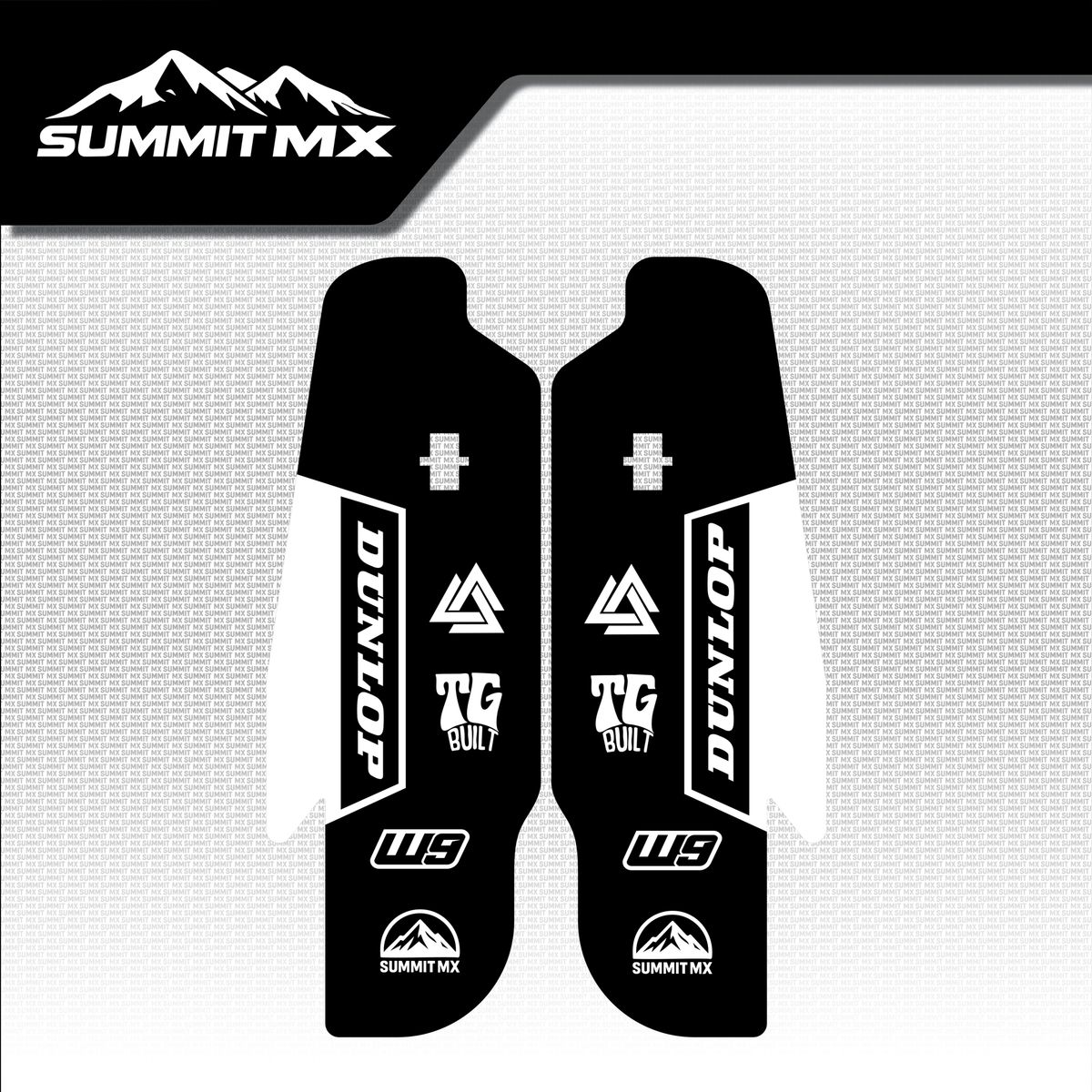 RFloXa/Fastace Gravitee fork guard decal option 4 design — Summit MX