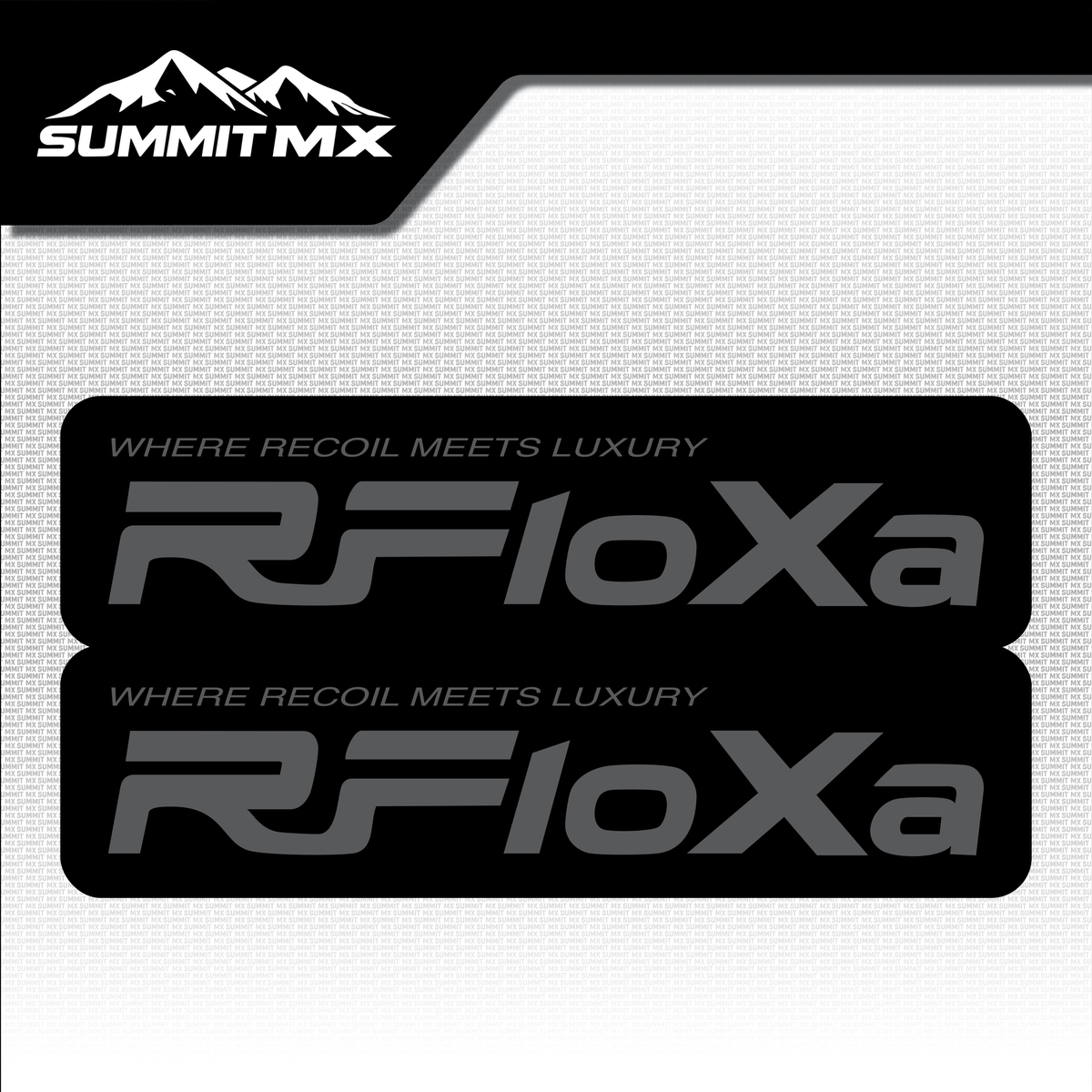 RFloXa "Where Recoil Meets Luxury" Fork Tube Decal — view 2