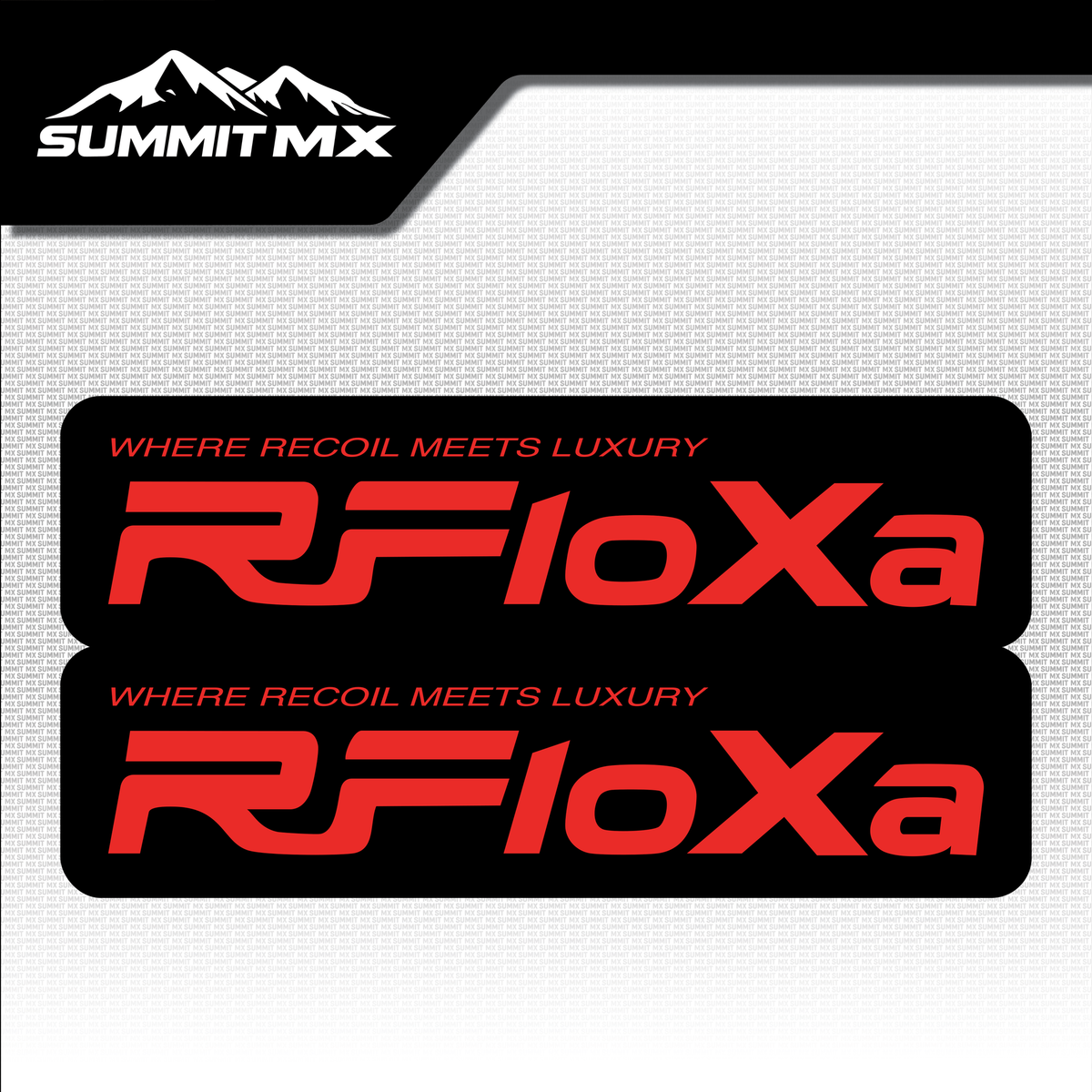 RFloXa "Where Recoil Meets Luxury" Fork Tube Decal — view 4