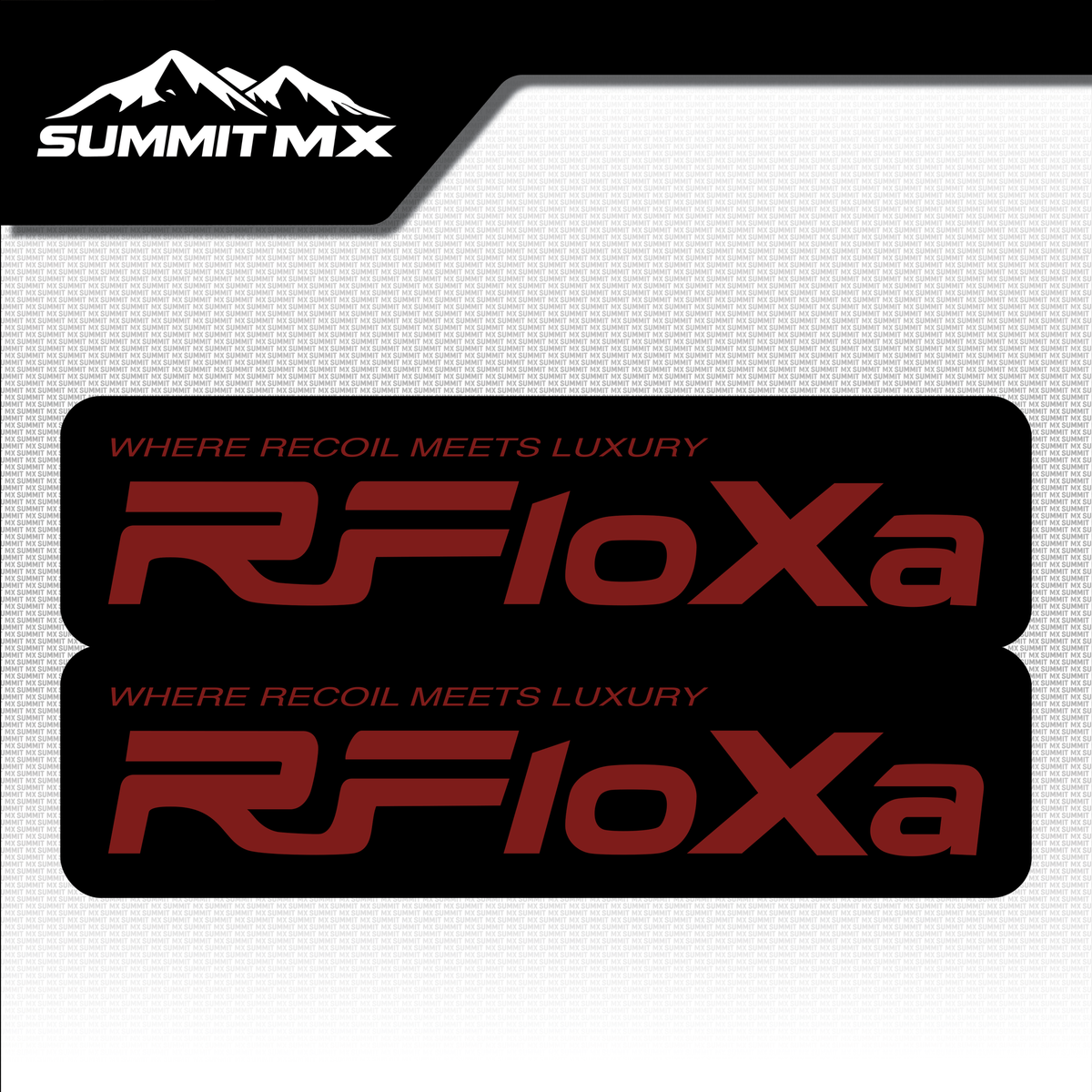 RFloXa "Where Recoil Meets Luxury" Fork Tube Decal — view 5