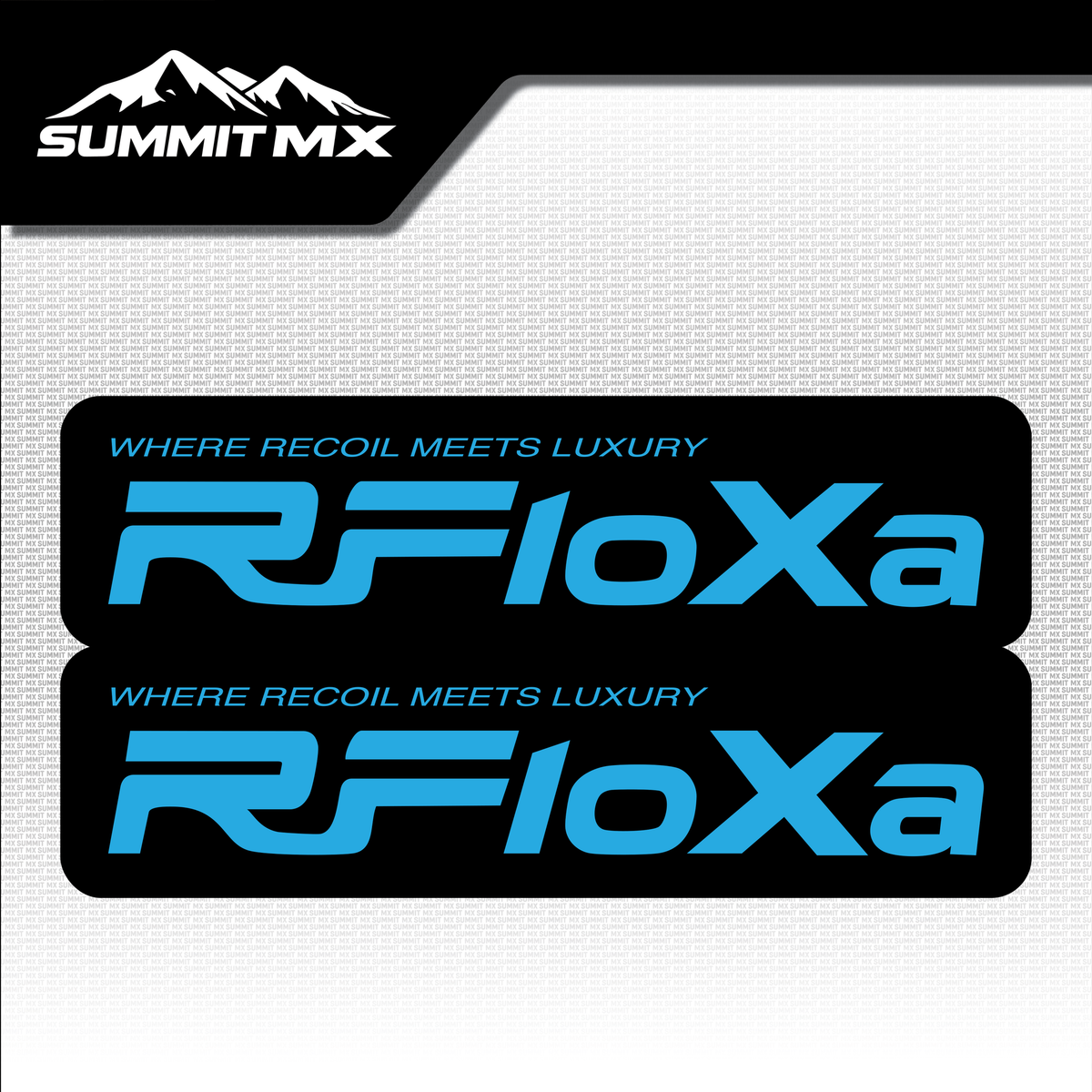 RFloXa "Where Recoil Meets Luxury" Fork Tube Decal — view 6