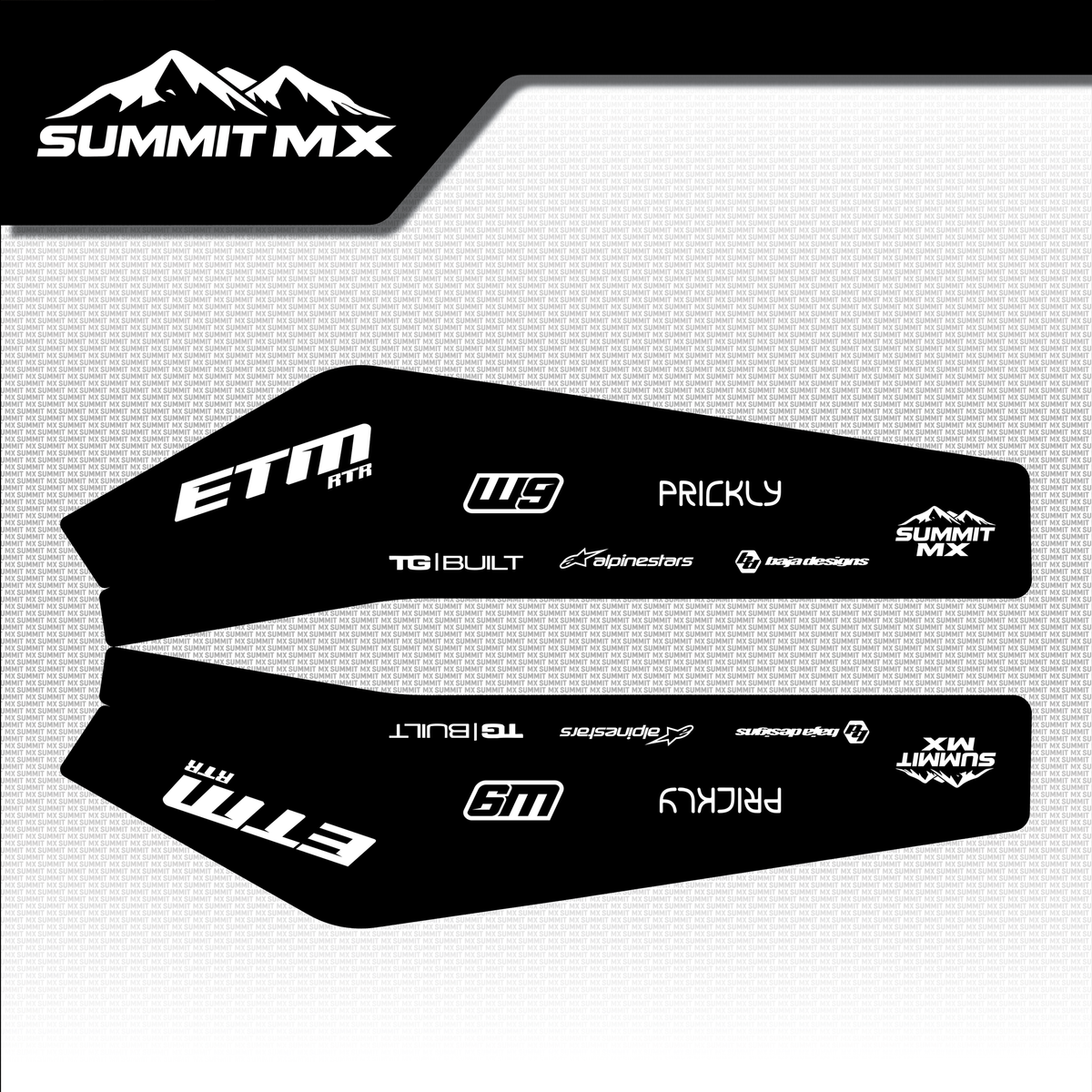 RTR swing arm decal standard design — Summit MX