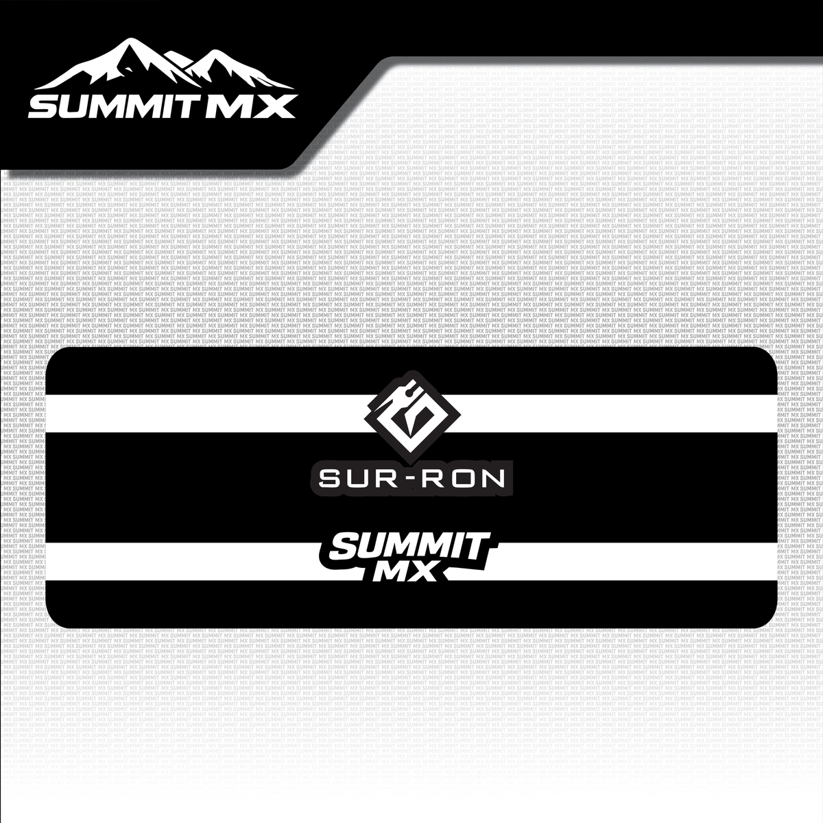 Surron LBX stock shock decal striped design — Summit MX