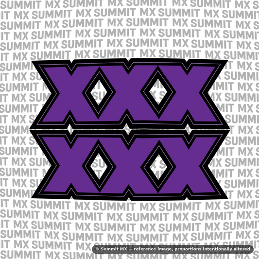 Talaria x3 XXX fork tube decal purple