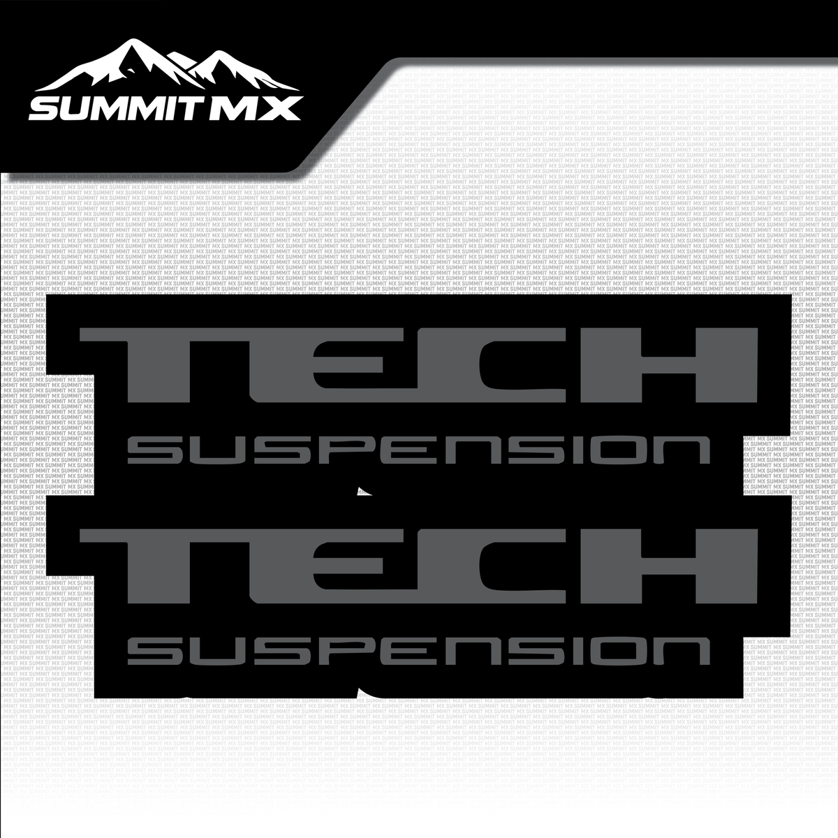 Tech fork tube decal in gray colorway — Summit MX