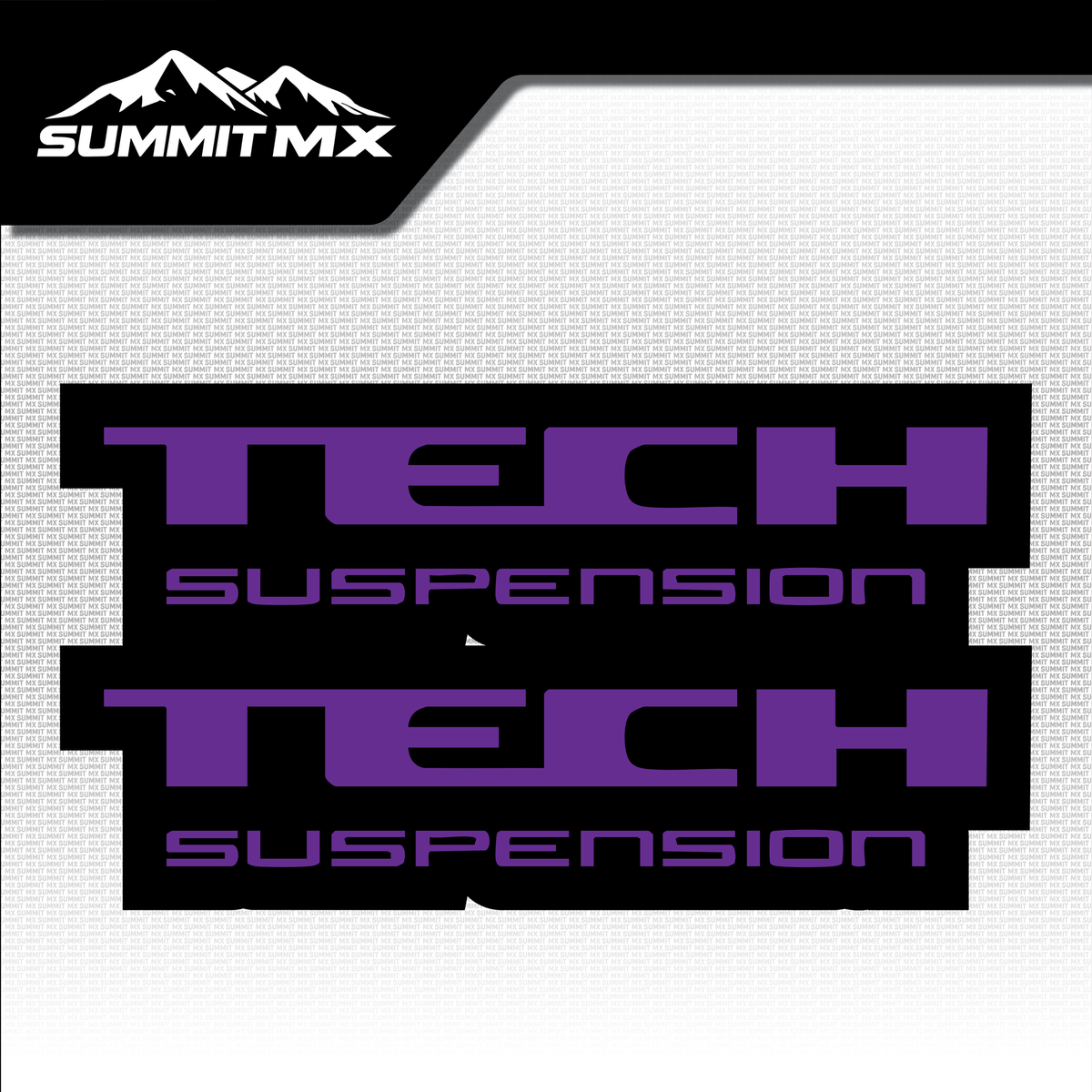 Tech fork tube decal in purple colorway — Summit MX