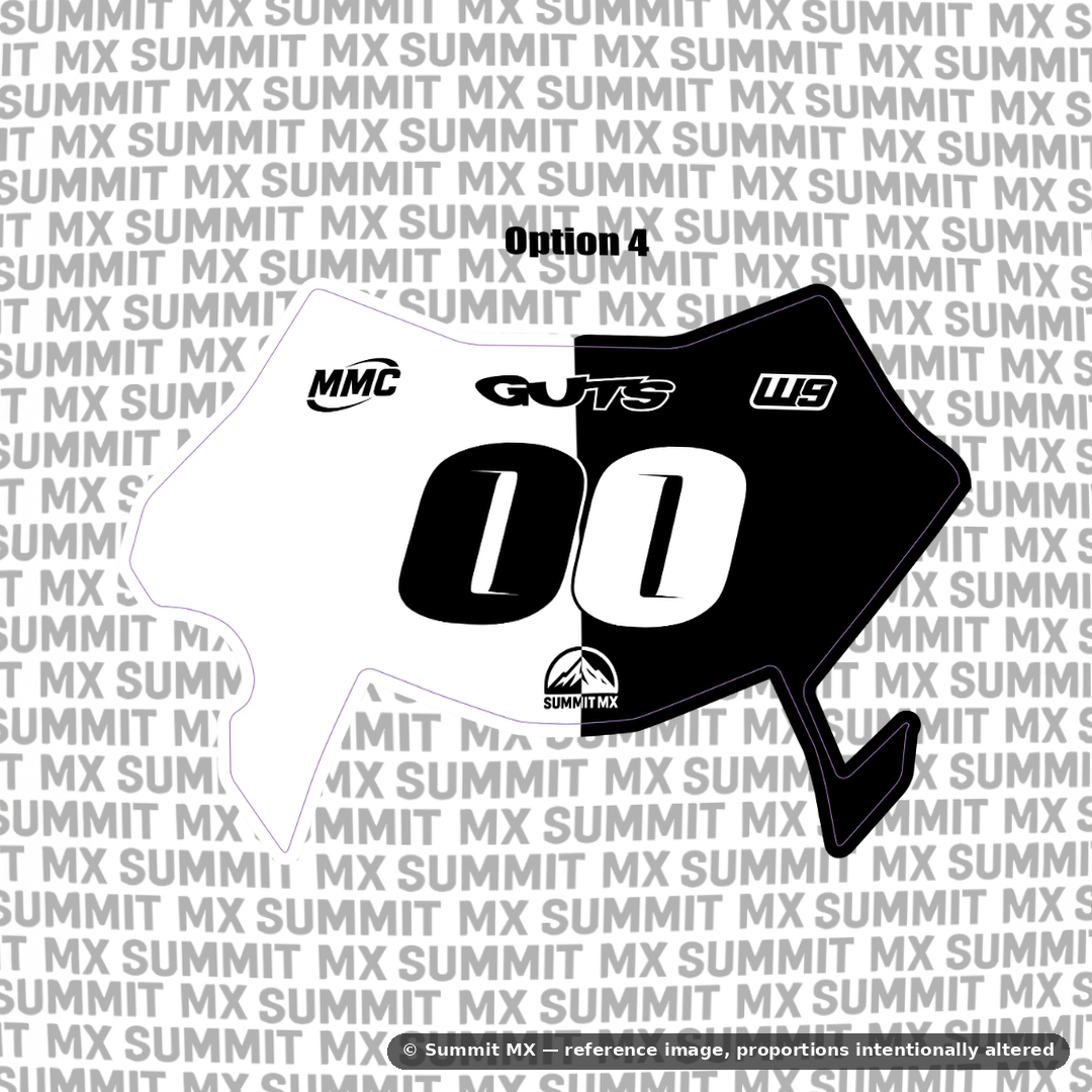 Surron Ultra Bee number plate decal option 4 design — Summit MX