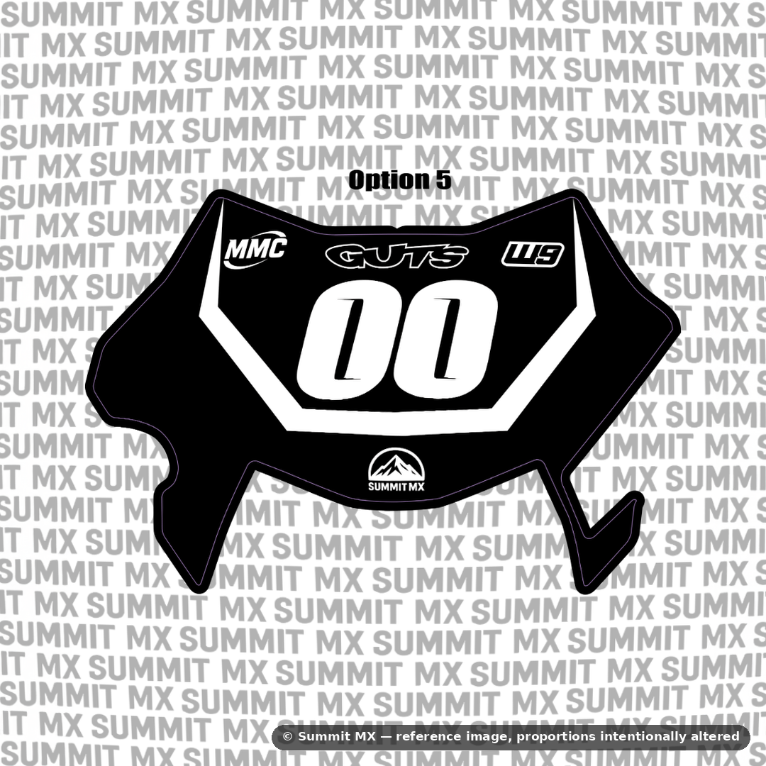 Surron Ultra Bee number plate decal option 5 design — Summit MX