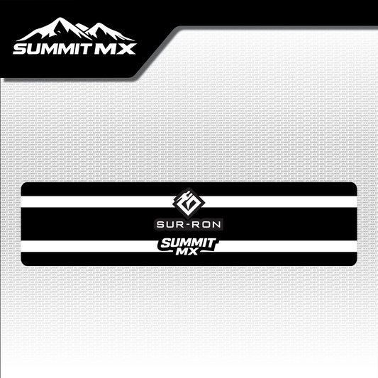 Surron Ultra Bee stock shock decal design simple white band colorway — Summit MX