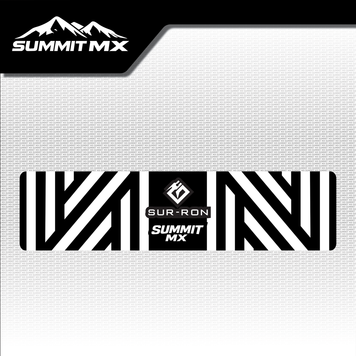 Surron Ultra Bee stock shock decal diagonal zigzag colorway — Summit MX