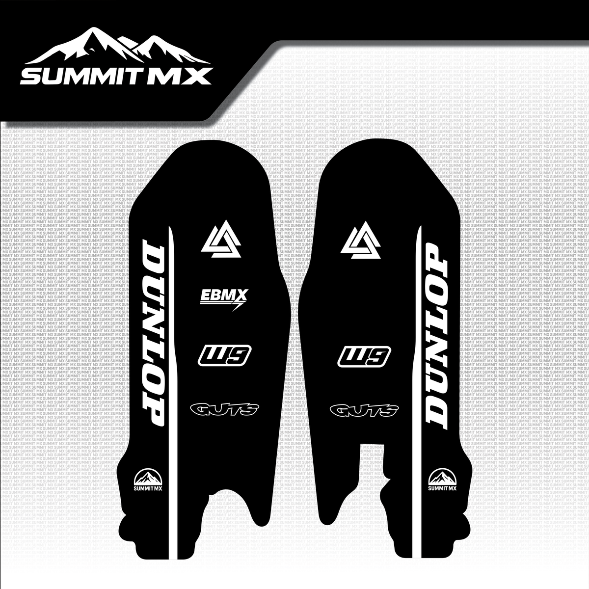 Surron Ultra Bee fork guard decal option 2 black pair — Summit MX