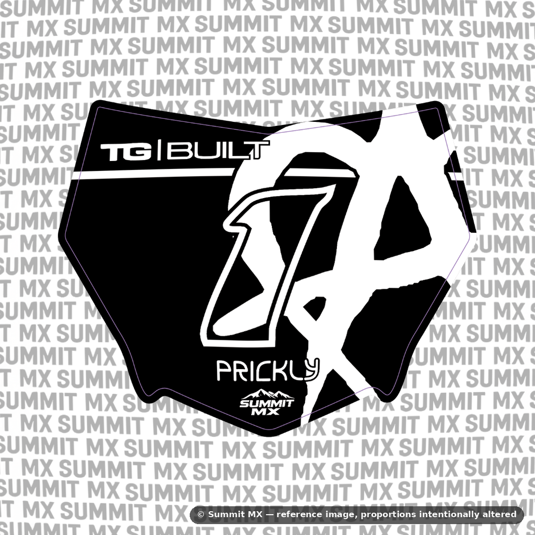 Motocutz Number Plate Decal – Unmanageable | Summit MX