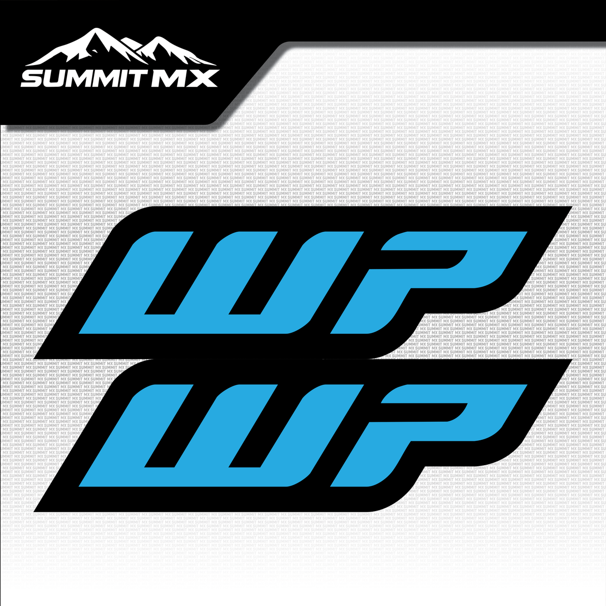WP fork tube decal light blue colorway — Summit MX