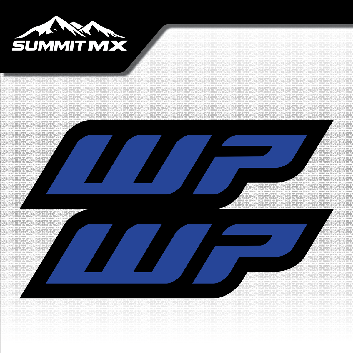 WP fork tube decal dark blue colorway — Summit MX