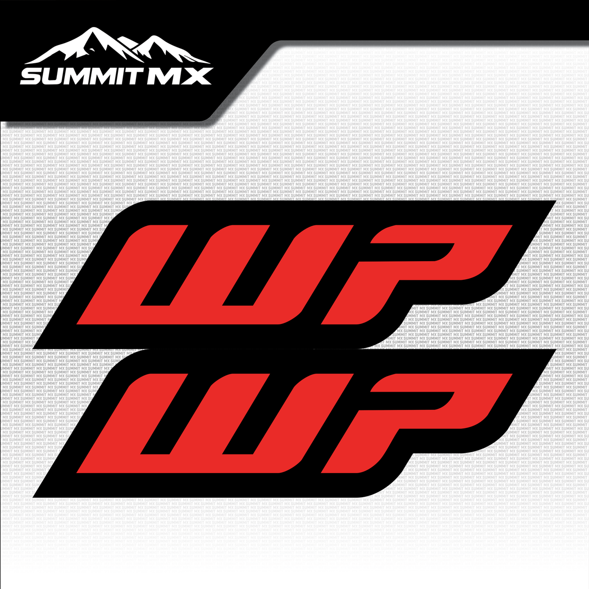 WP fork tube decal bright red colorway — Summit MX
