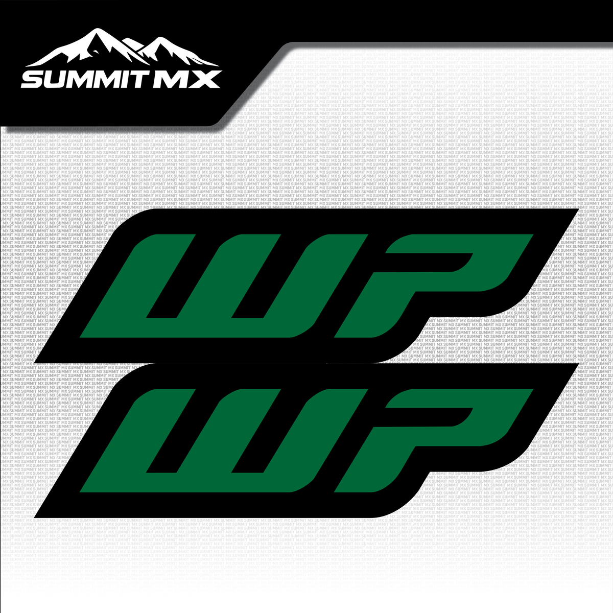 WP fork tube decal green colorway — Summit MX