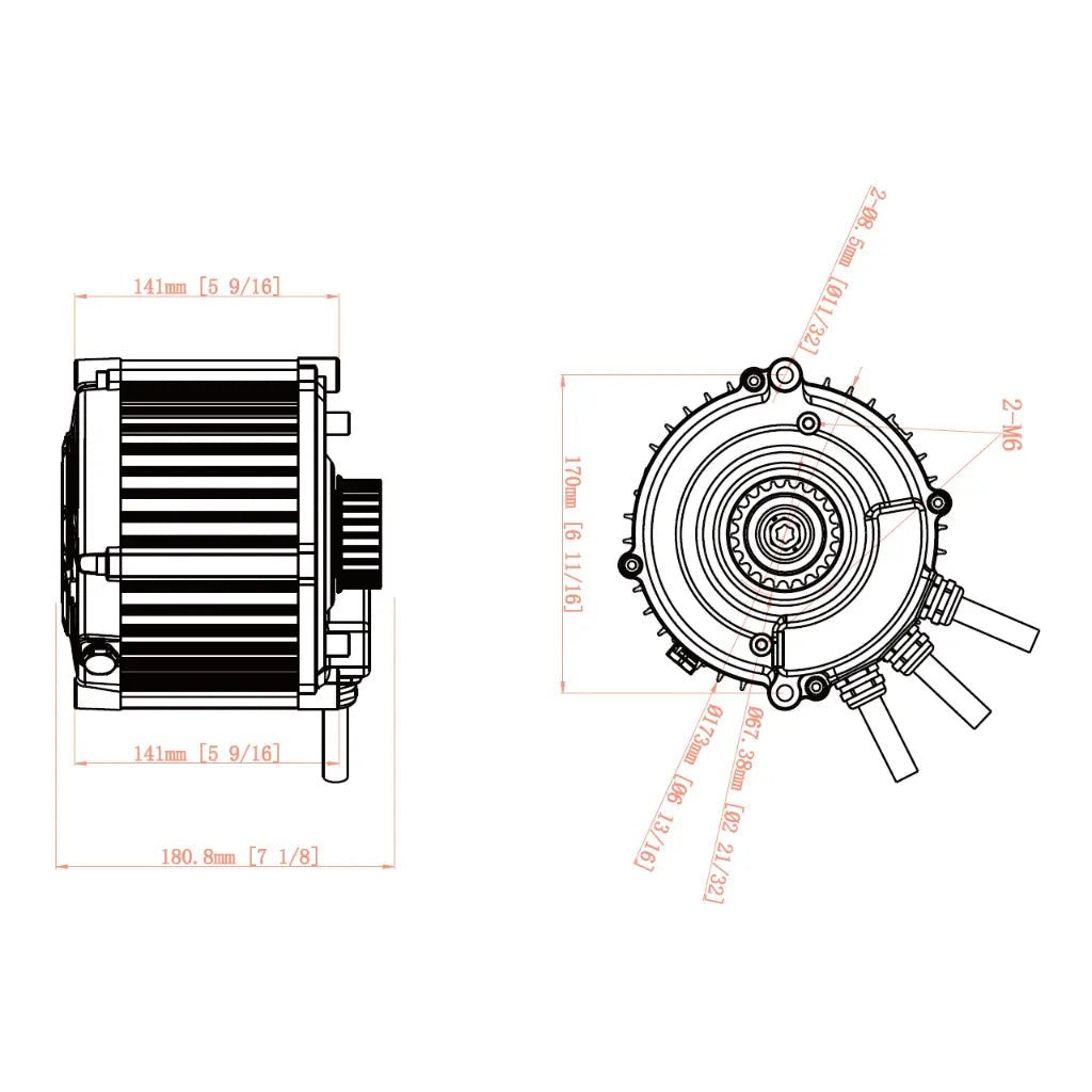 Ventus Ryuga 81kW Motor for Ultra Bee, view 23