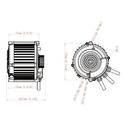 Ventus Ryuga 81kW Motor for Ultra Bee, view 23