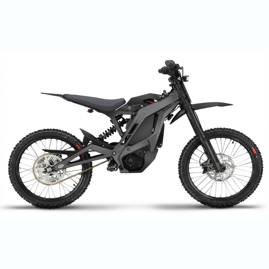 Eride Pro charcoal frame wrap decal installed on e-bike