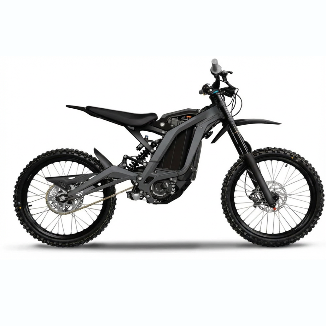 Surron LBX solid color frame wrap charcoal