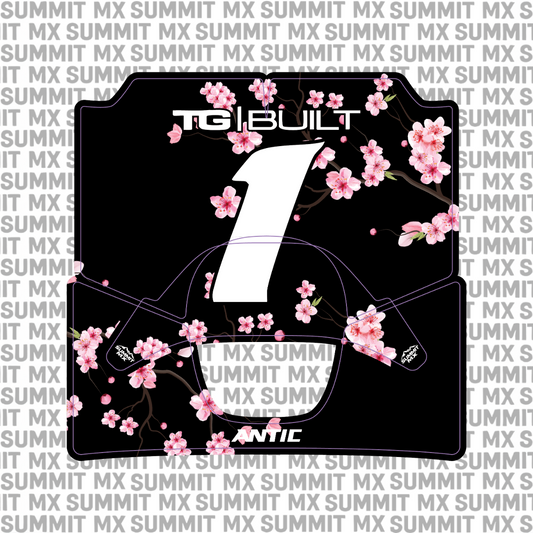 Cherry Blossom Decal for Antic Number Plate