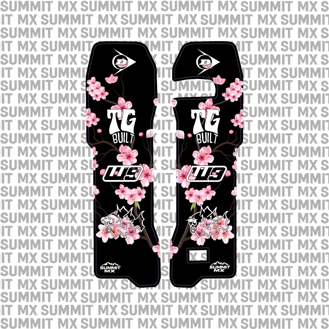 Cherry Blossom Decal for Talaria Komodo Fork Guards