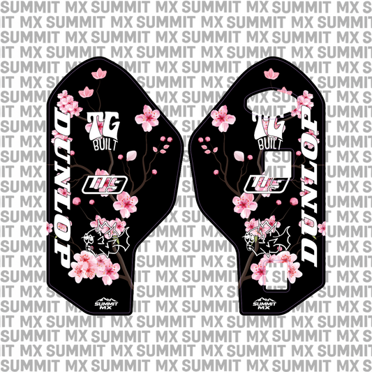 Cherry Blossom Decal for RFloXa Ultra 43 Fork Guards