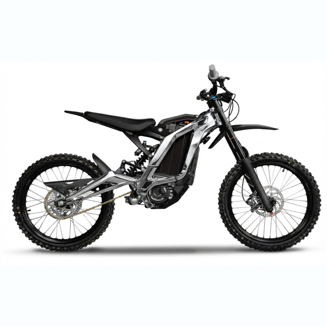 Surron LBX solid color frame wrap chrome
