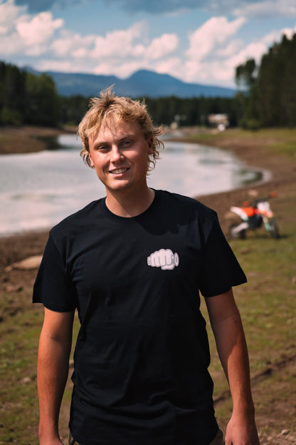 Fist Icon Topo Design Tee