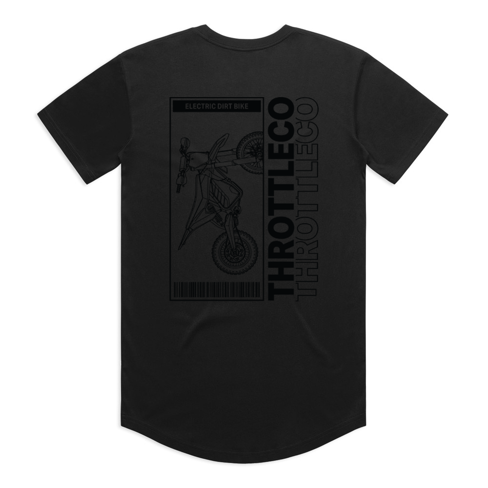 Electric Dirt Bike Barcode Tag Tee