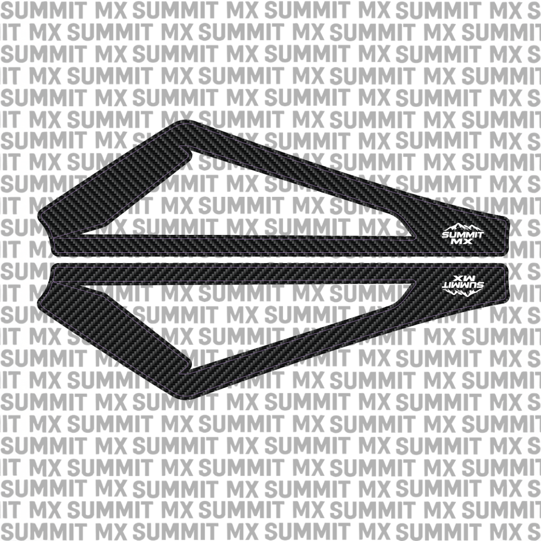 Eride Pro carbon fiber swing arm decal design — Summit MX