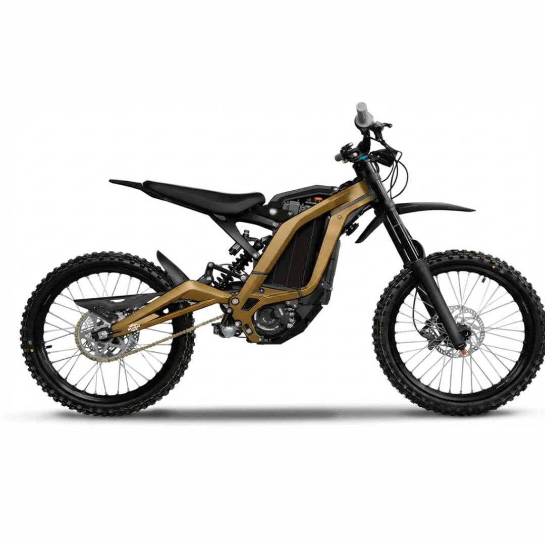 Surron LBX solid color frame wrap gold
