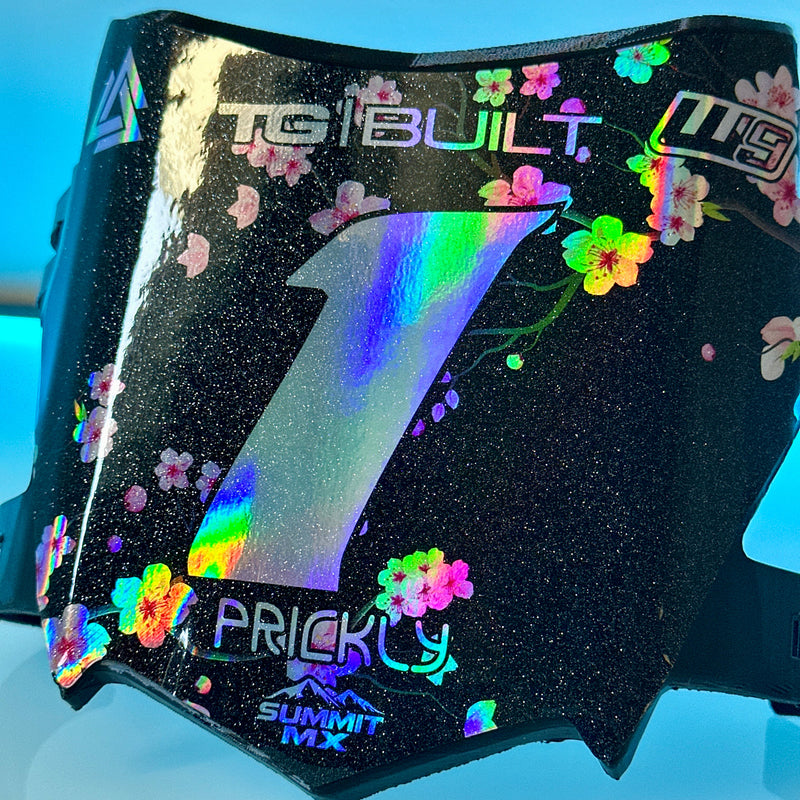 Holographic with Sparkle finish sample