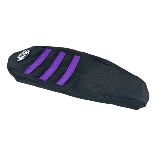 Guts seat cover for Surron Light Bee X with purple stripes